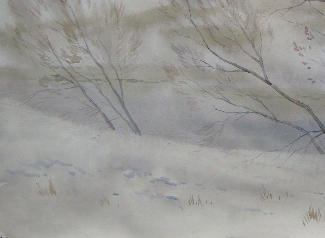 Watercolor painting Swept over Kalebets Valery - 4