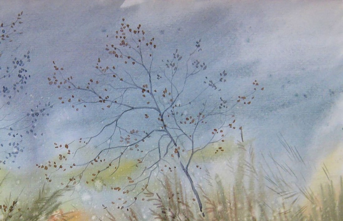 Watercolor painting November Kalebets Valery - 3