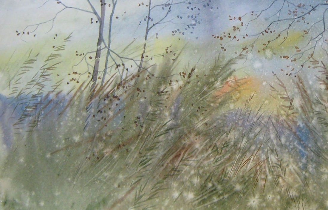 Watercolor painting November Kalebets Valery - 4