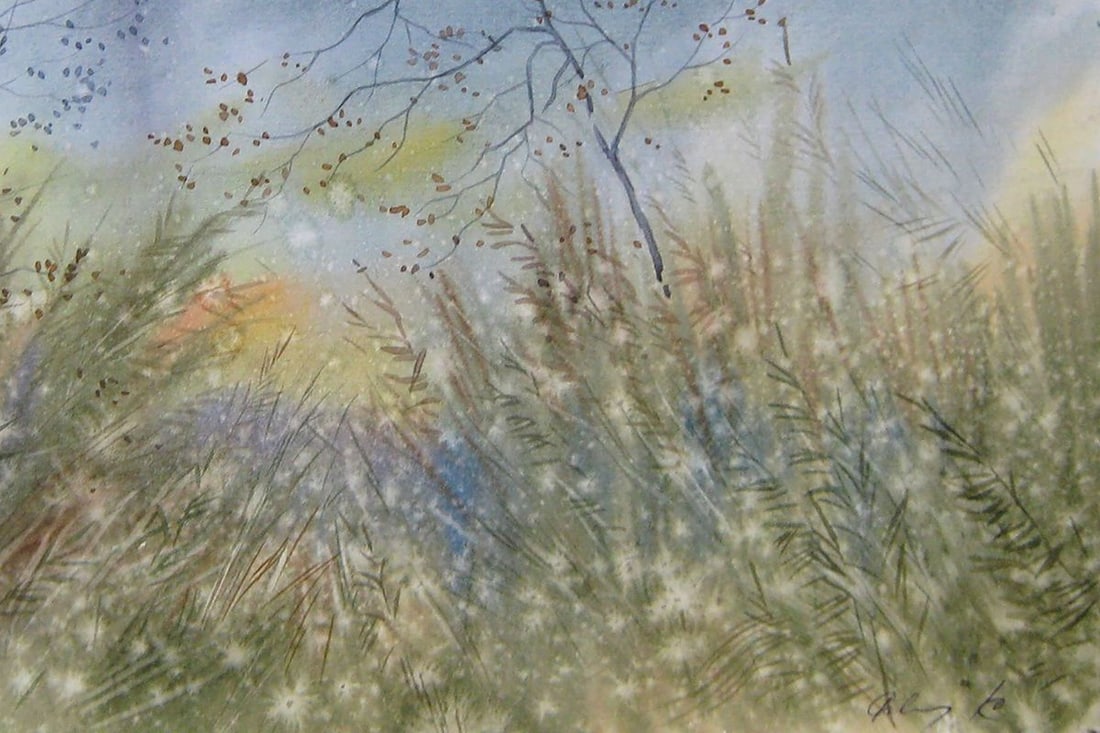 Watercolor painting November Kalebets Valery - 5