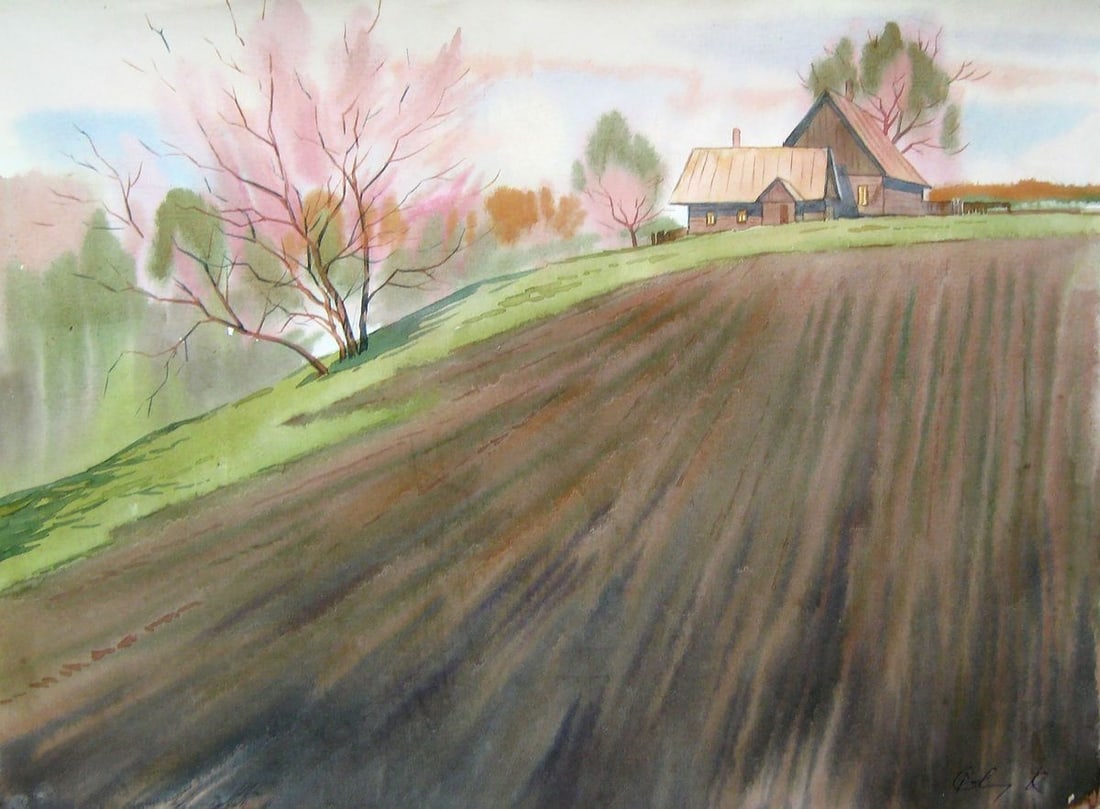 Watercolor painting April Kalebets Valery (1 of 5)