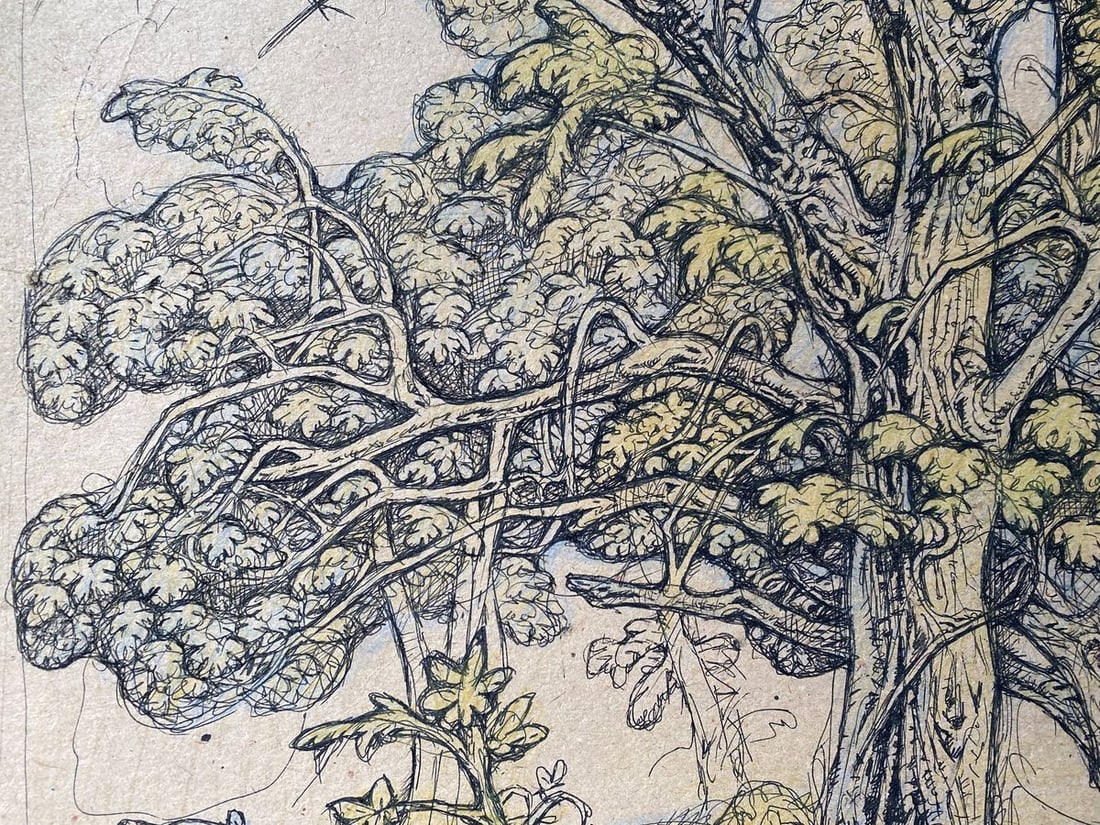 Watercolor, mascara painting Landscape Litvinov Oleg Arkad'yevich - 5