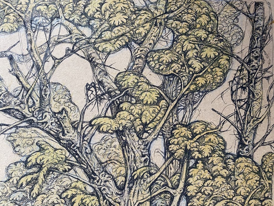 Watercolor, mascara painting Landscape Litvinov Oleg Arkad'yevich - 7