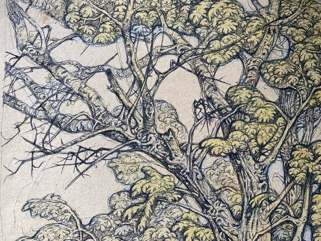 Watercolor, mascara painting Landscape Litvinov Oleg Arkad'yevich - 8