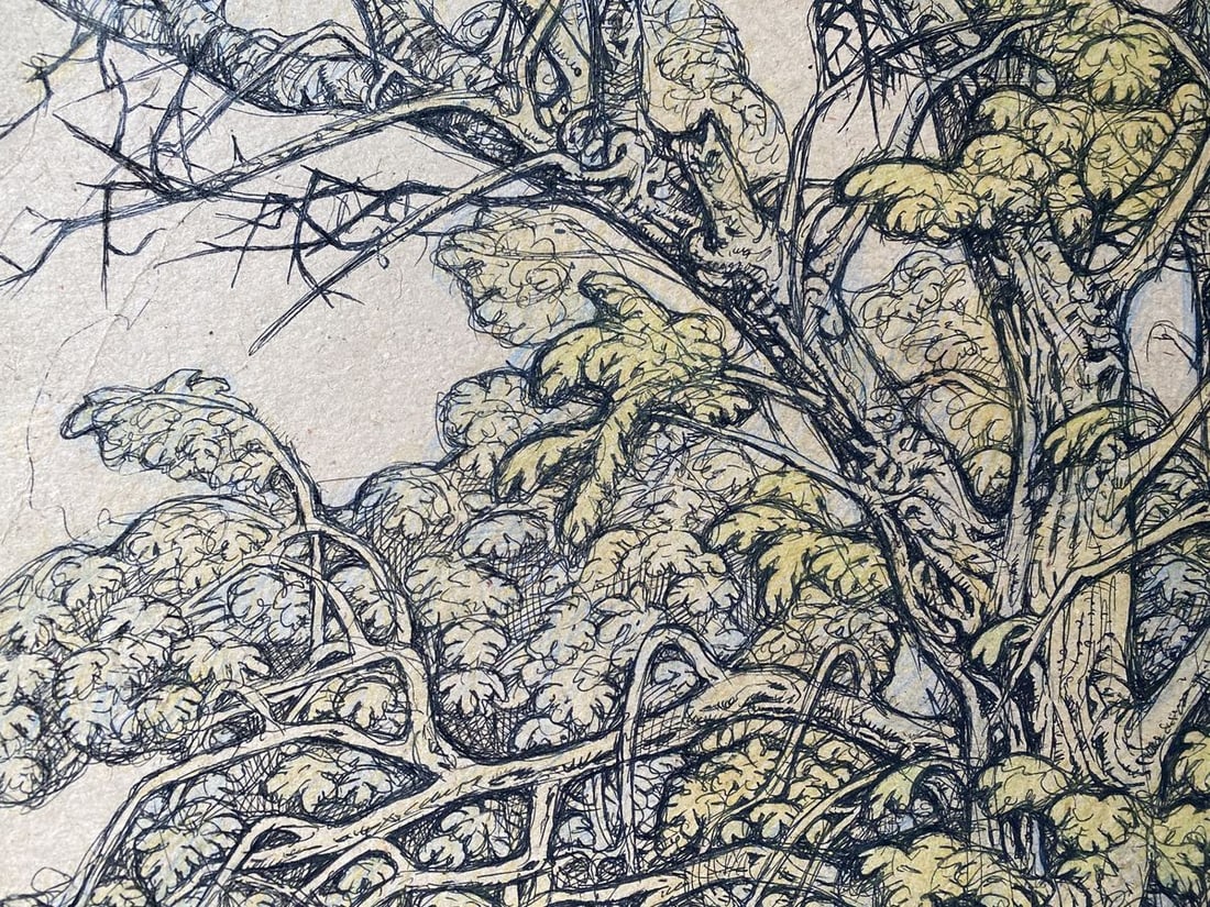 Watercolor, mascara painting Landscape Litvinov Oleg Arkad'yevich - 9