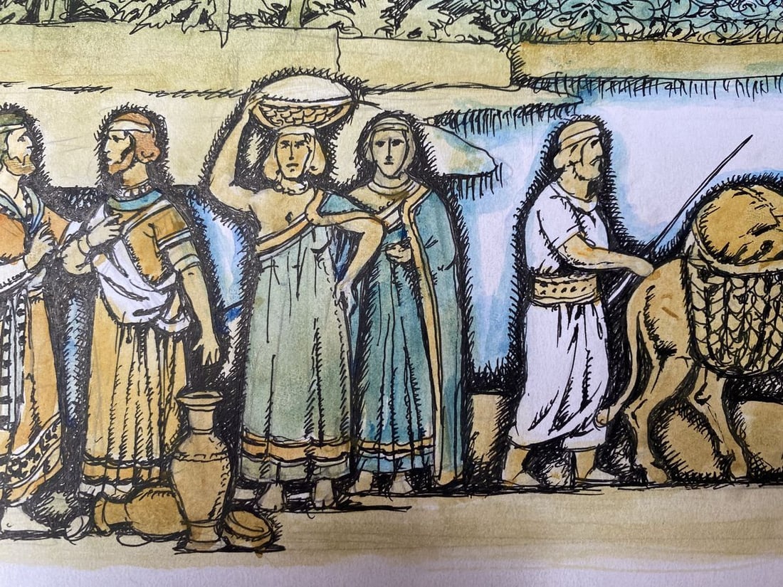 Watercolor,mascara, painting Fairing Russia Litvinov Oleg Arkad'yevich - 5