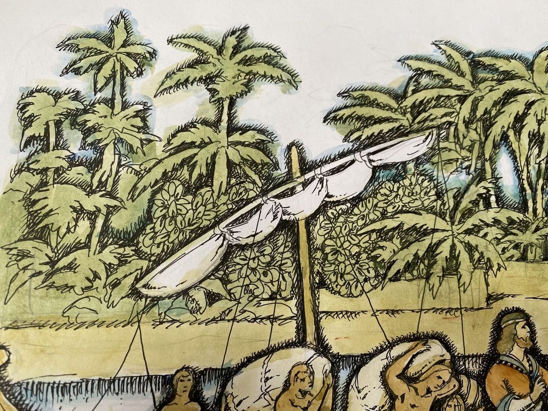 Watercolor,mascara, painting Fairing Russia Litvinov Oleg Arkad'yevich - 8