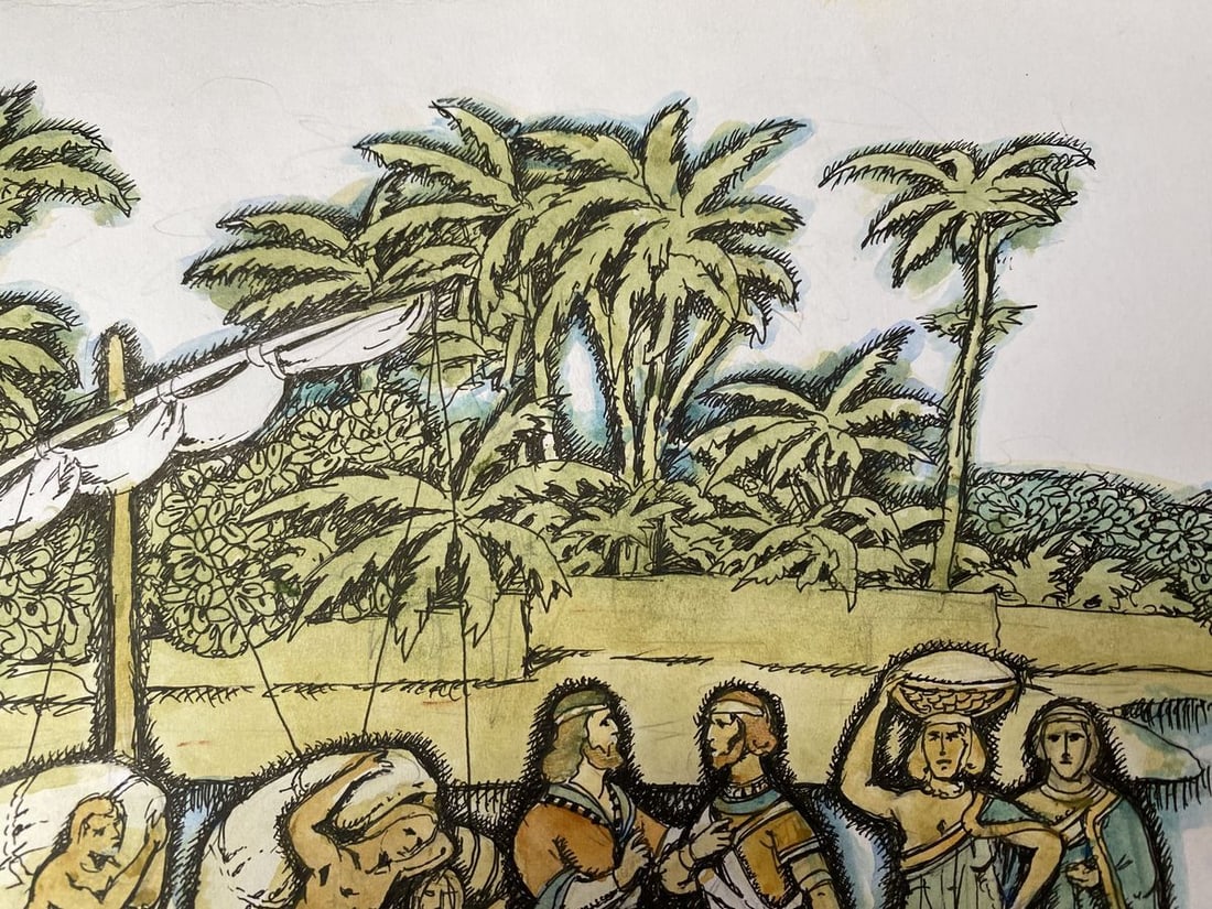 Watercolor,mascara, painting Fairing Russia Litvinov Oleg Arkad'yevich - 9