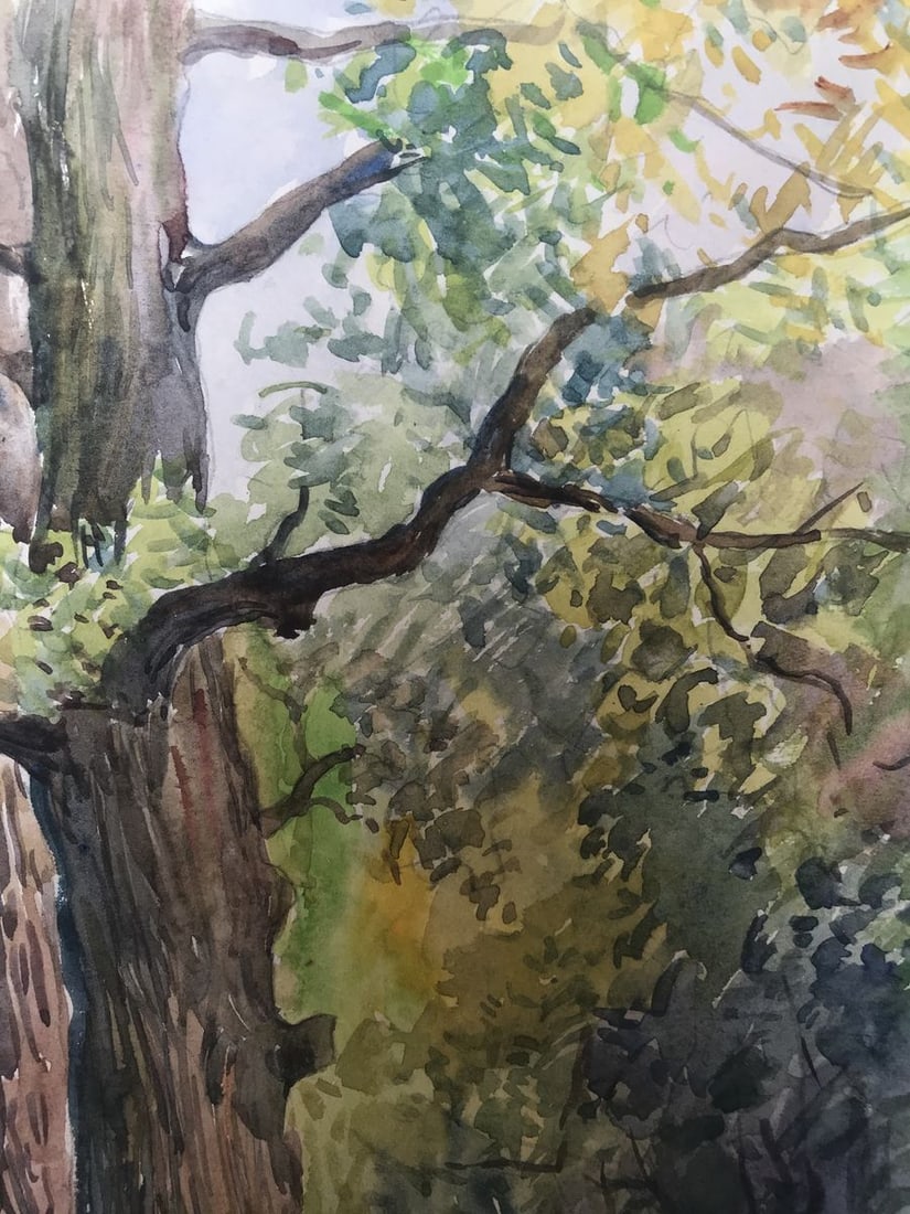 Watercolor painting Once upon a time in the forest Wihyrovskii Victor - 5