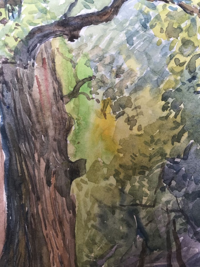 Watercolor painting Once upon a time in the forest Wihyrovskii Victor - 7