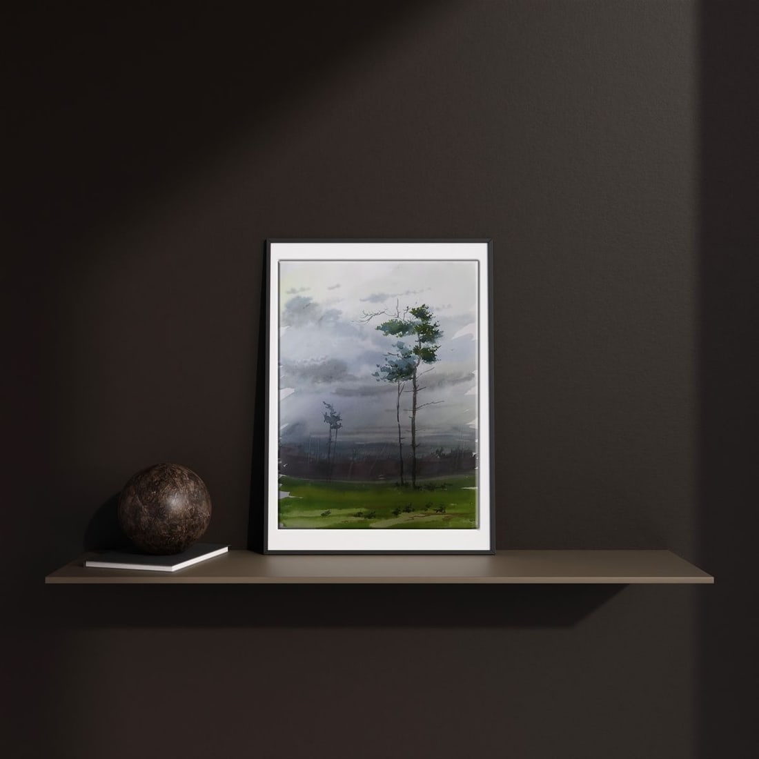 Watercolor painting After the rain Unknown artist - 3