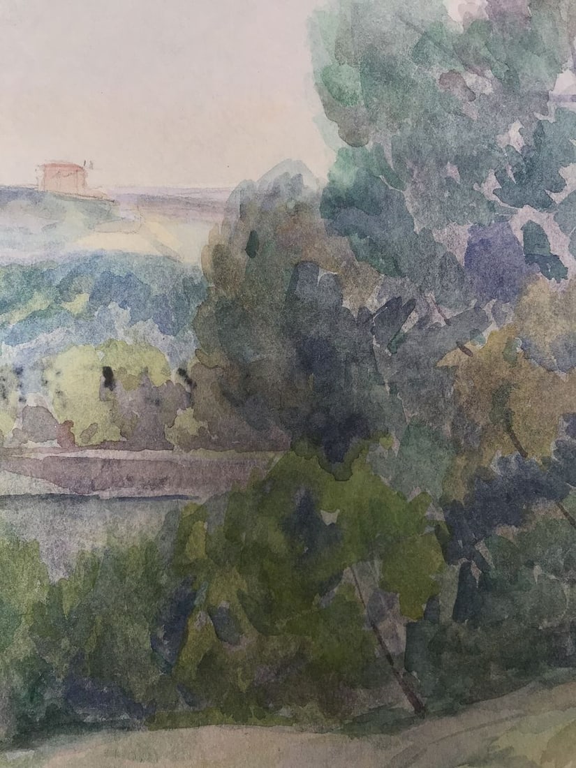 Watercolor painting Rainy day Unknown artist - 8