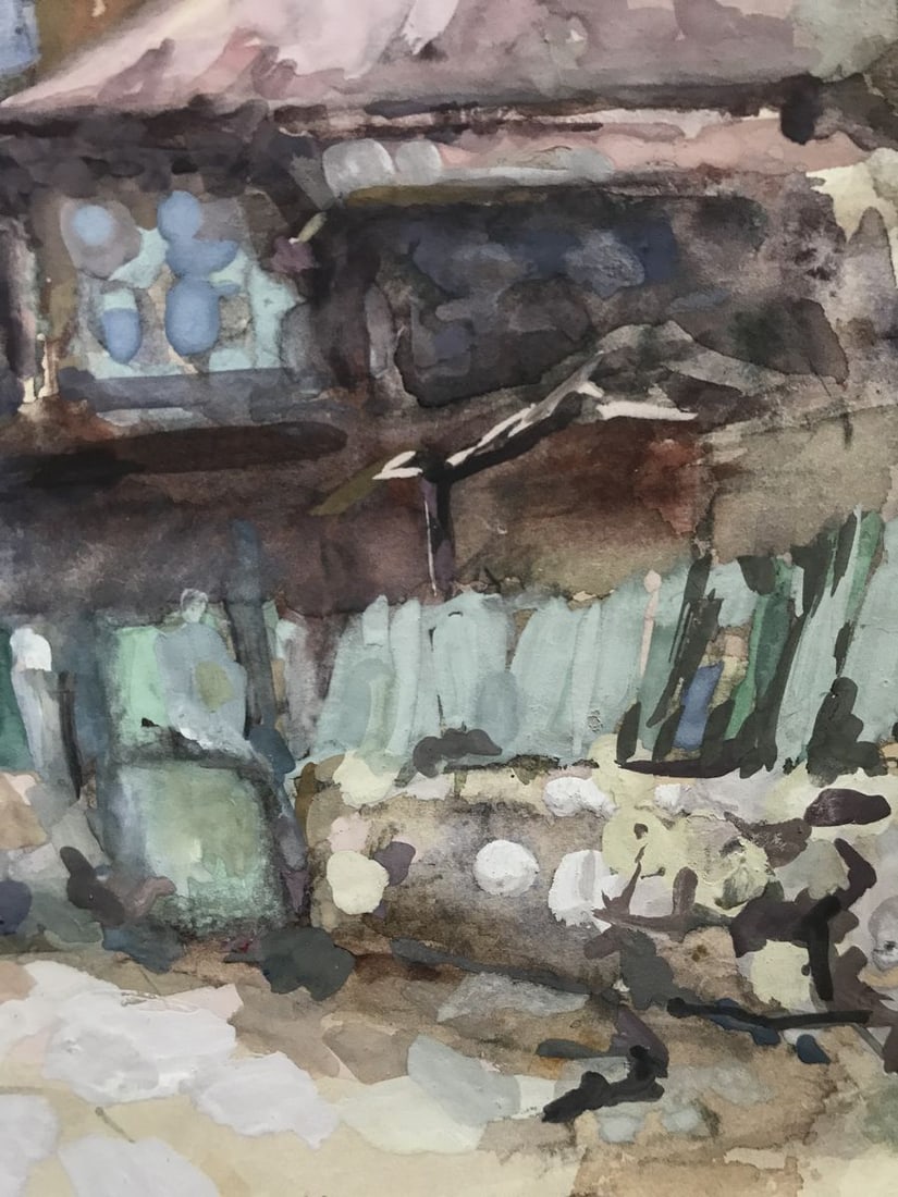 Watercolor painting Urban landscape Maksyuta O. - 10