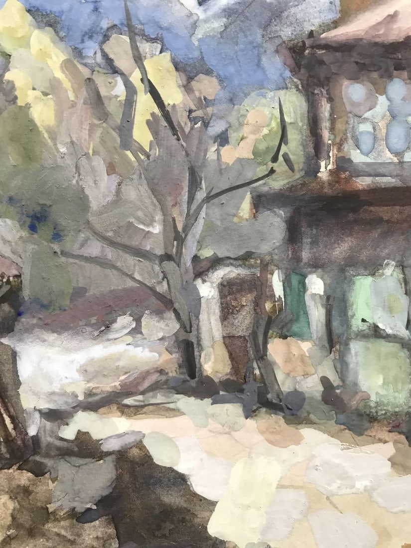 Watercolor painting Urban landscape Maksyuta O. - 7