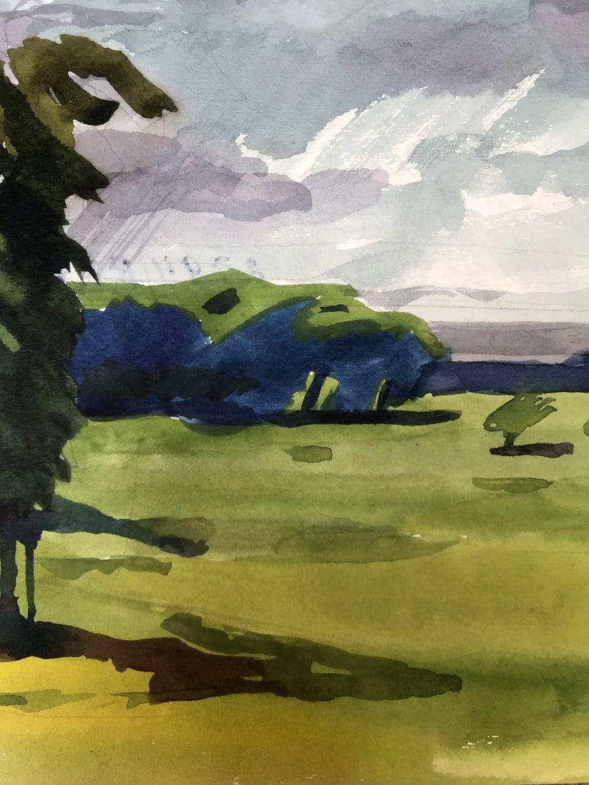 Watercolor painting A storm is coming Litvinov Oleg Arkad'yevich - 10