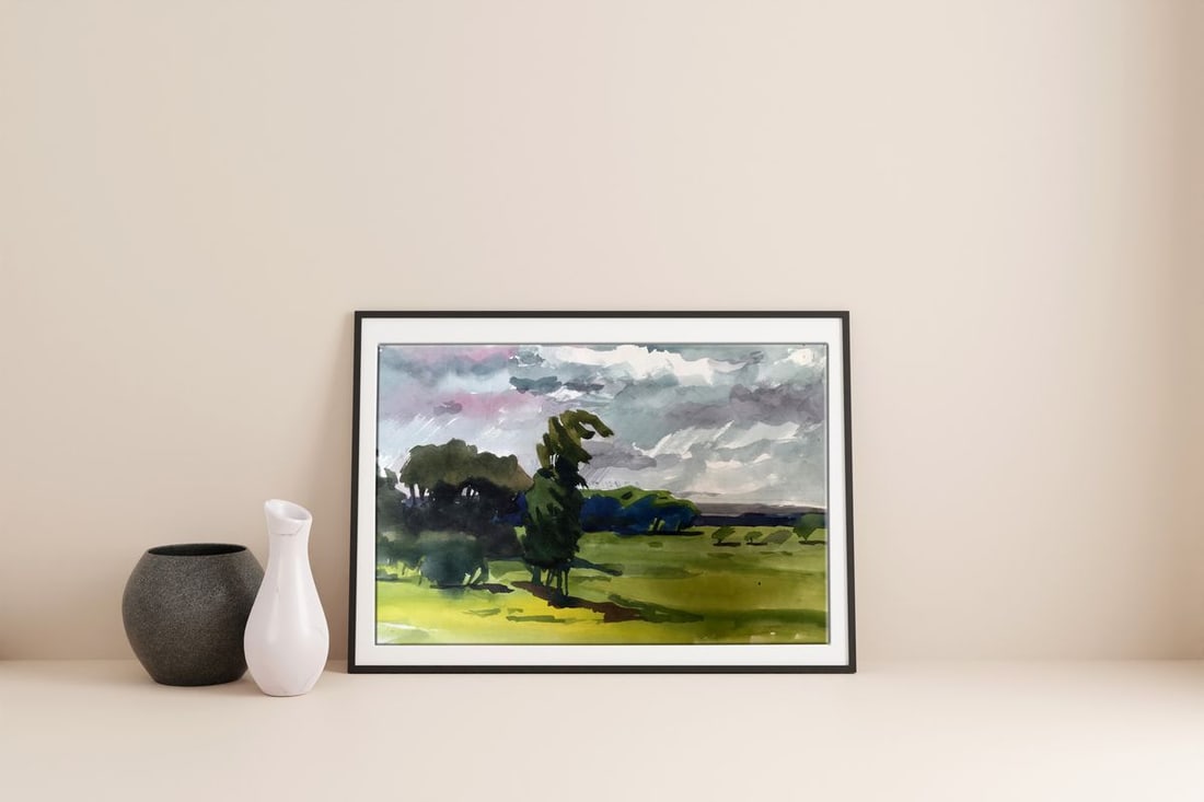 Watercolor painting A storm is coming Litvinov Oleg Arkad'yevich - 2