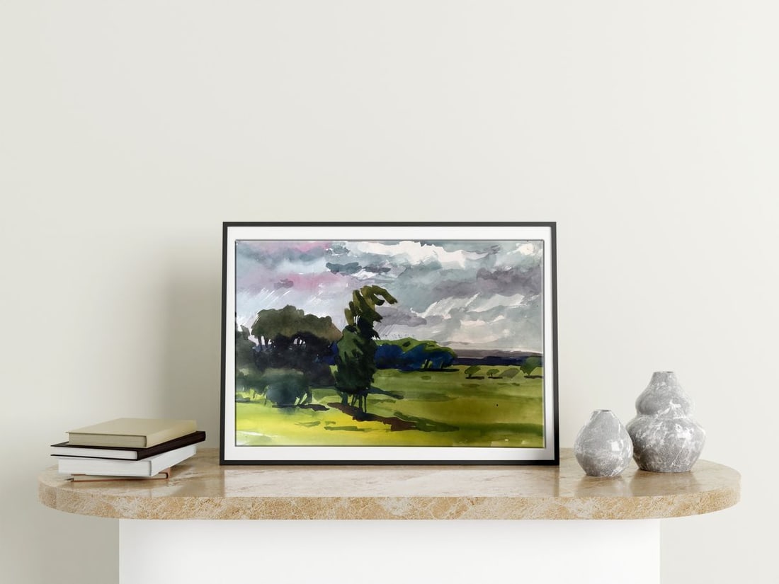 Watercolor painting A storm is coming Litvinov Oleg Arkad'yevich - 3