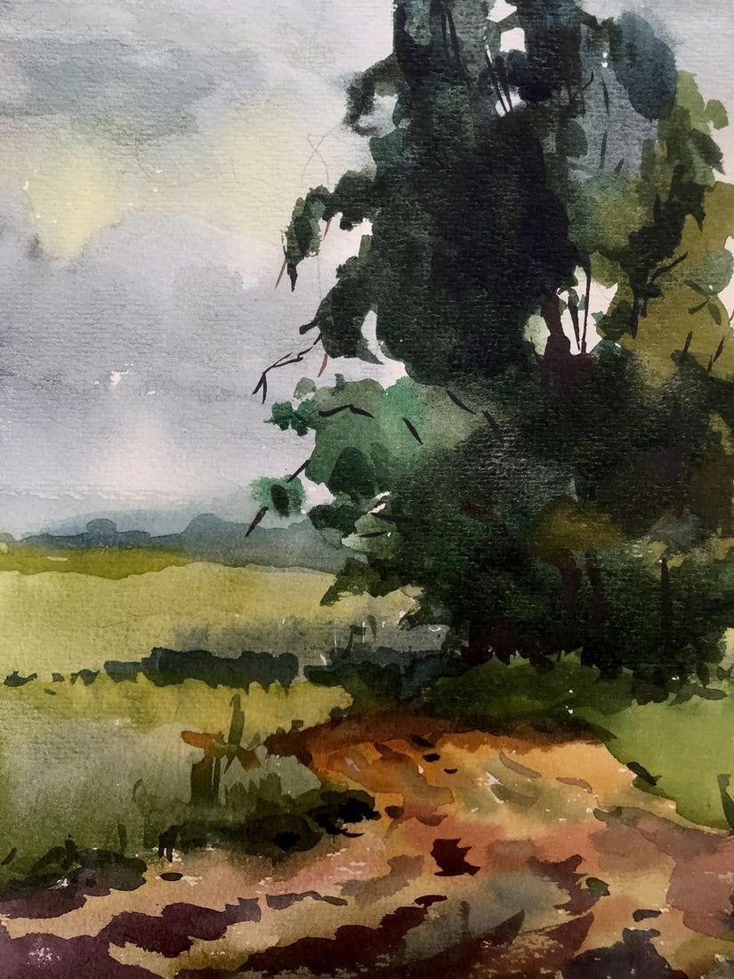 Watercolor painting Before the storm Litvinov Oleg Arkad'yevich - 10