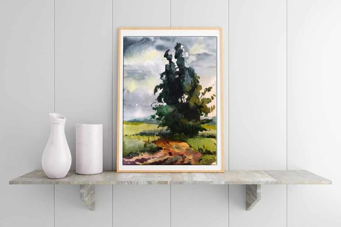 Watercolor painting Before the storm Litvinov Oleg Arkad'yevich - 3