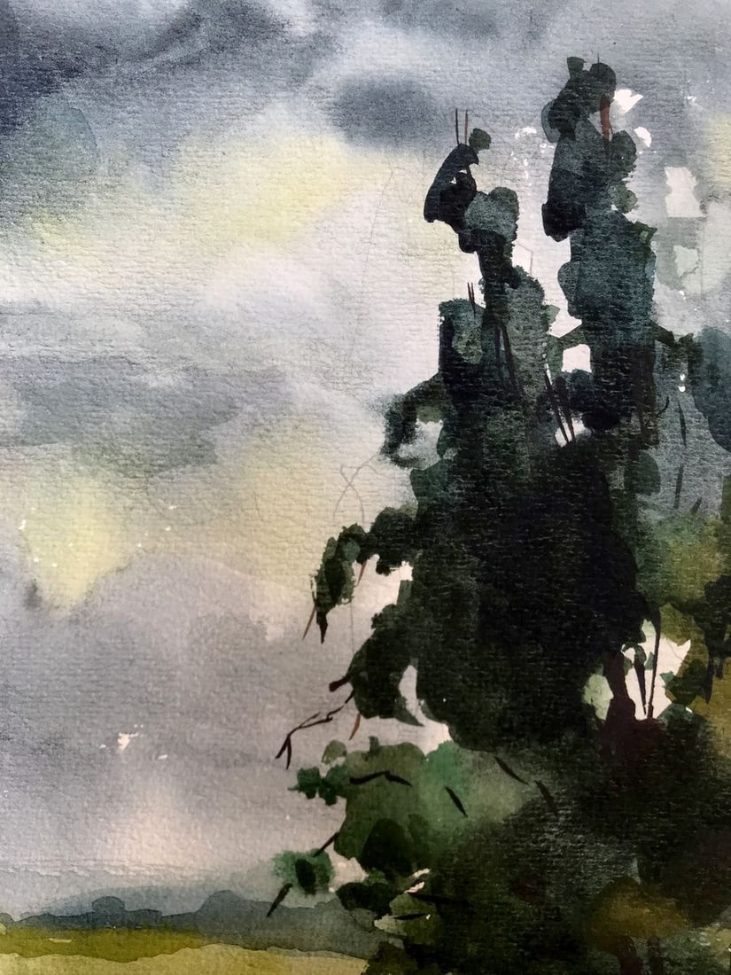 Watercolor painting Before the storm Litvinov Oleg Arkad'yevich - 4