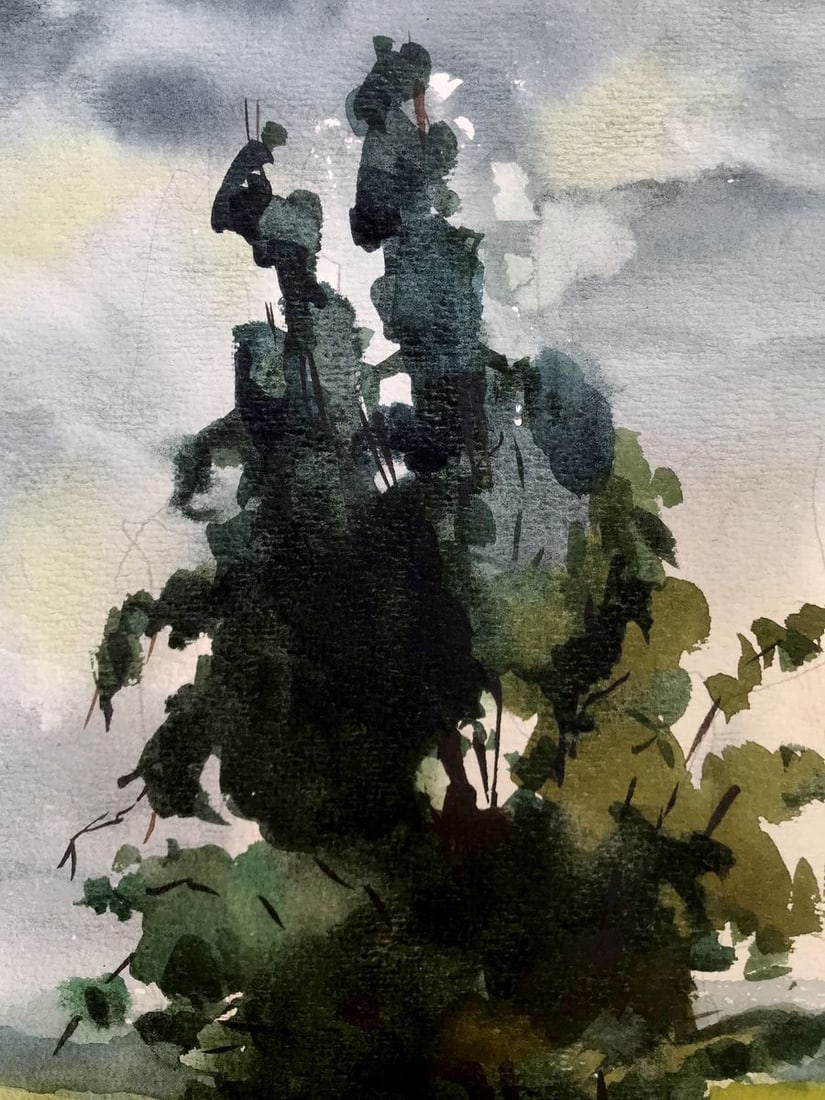 Watercolor painting Before the storm Litvinov Oleg Arkad'yevich - 5