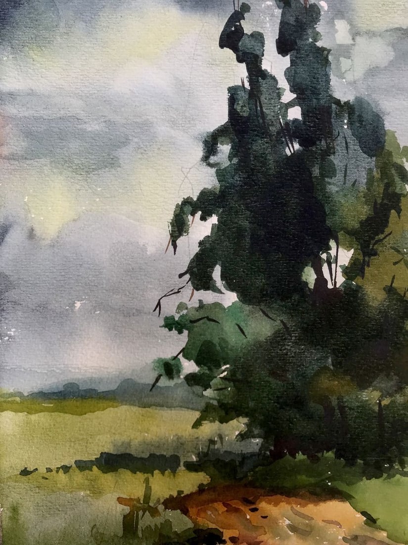 Watercolor painting Before the storm Litvinov Oleg Arkad'yevich - 6