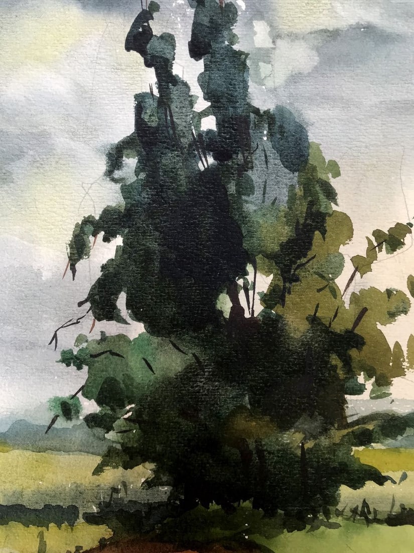 Watercolor painting Before the storm Litvinov Oleg Arkad'yevich - 7