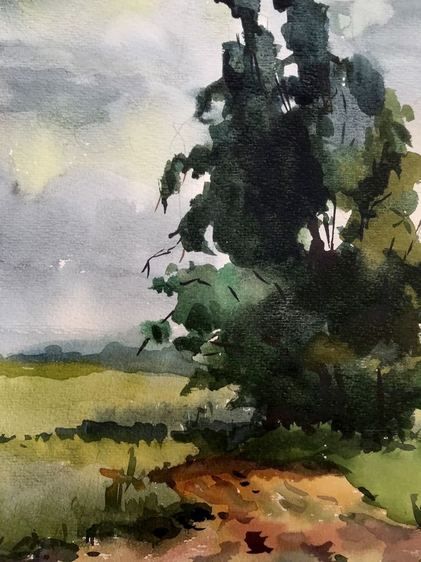 Watercolor painting Before the storm Litvinov Oleg Arkad'yevich - 8