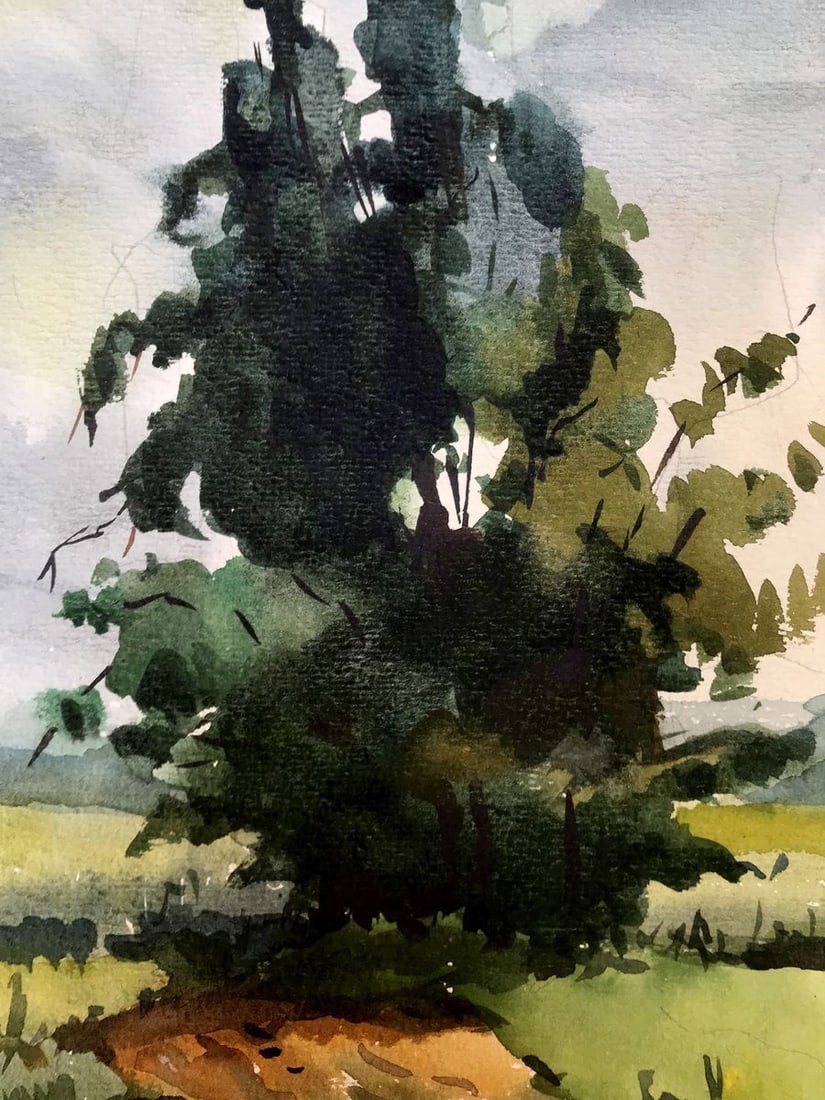 Watercolor painting Before the storm Litvinov Oleg Arkad'yevich - 9