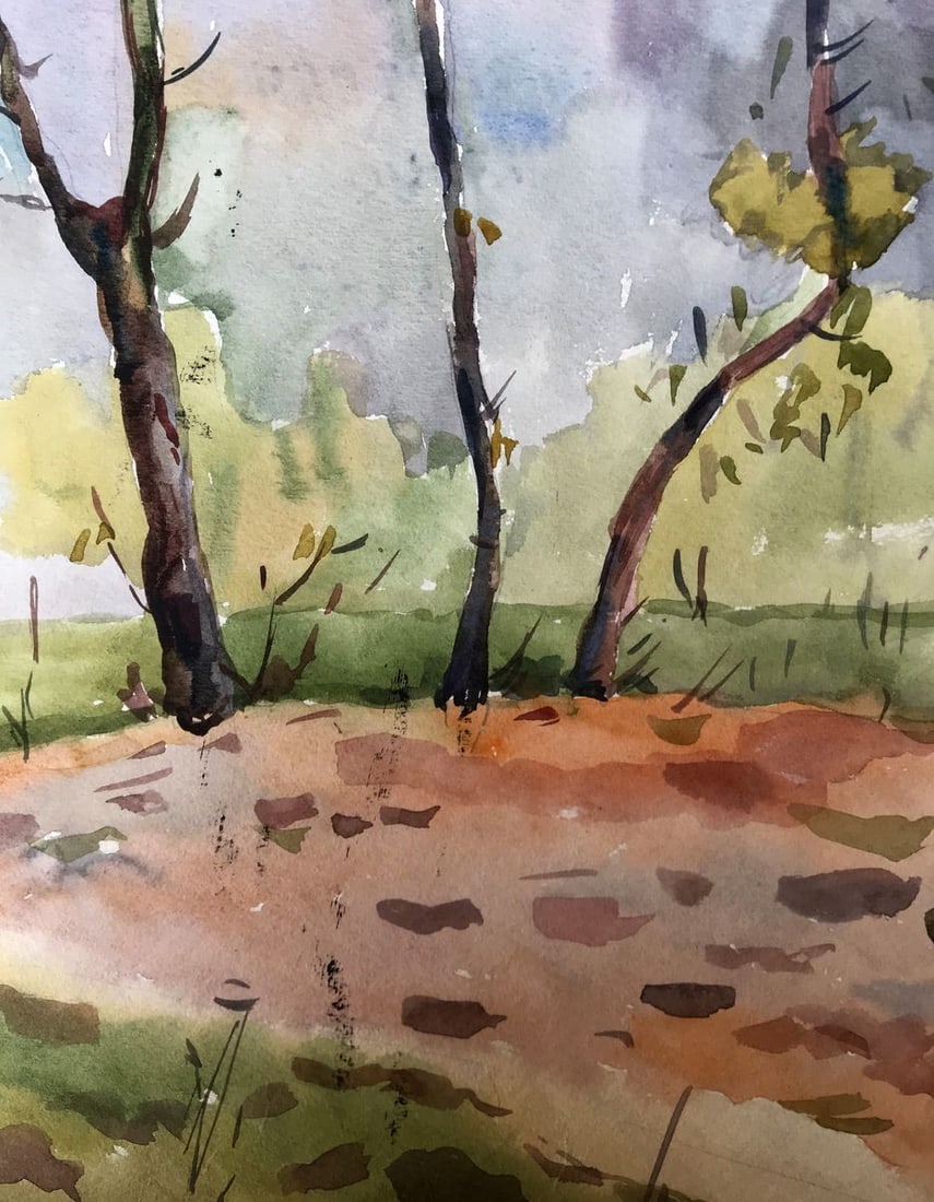 Watercolor painting In the forest Litvinov Oleg Arkad'yevich - 10