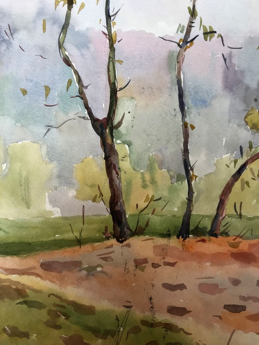 Watercolor painting In the forest Litvinov Oleg Arkad'yevich - 8