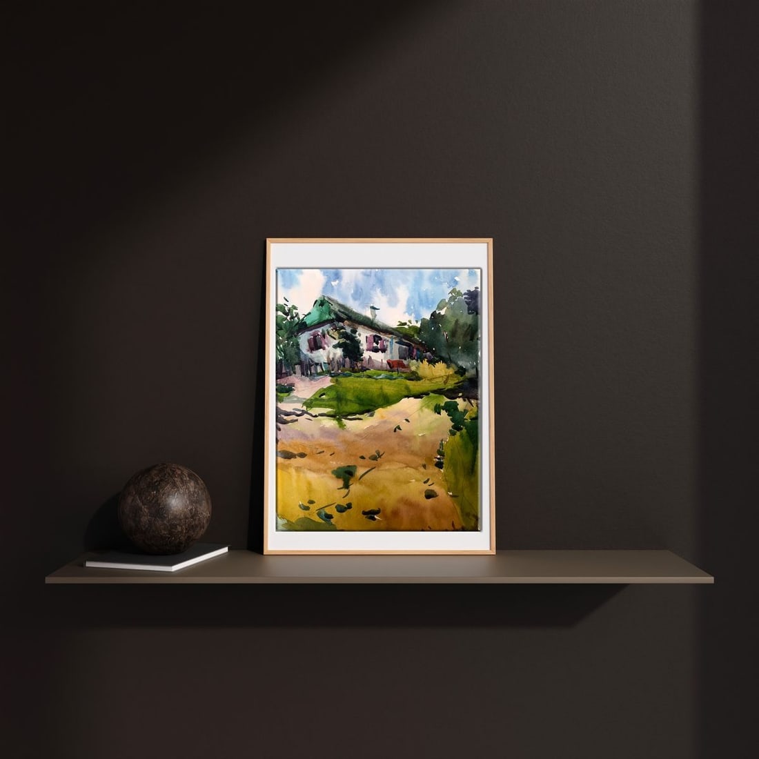 Watercolor painting Native home Litvinov Oleg Arkad'yevich - 2