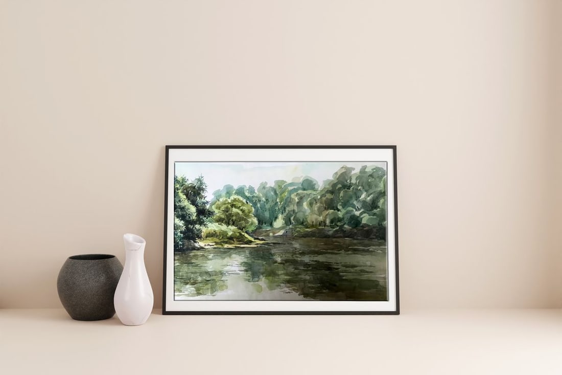 Watercolor painting Lovely day in nature Litvinov Oleg Arkad'yevich - 2