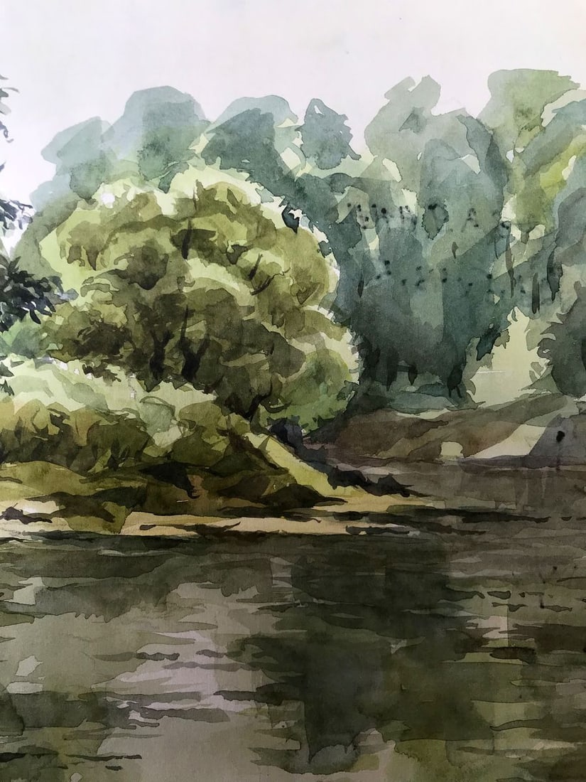 Watercolor painting Lovely day in nature Litvinov Oleg Arkad'yevich - 6