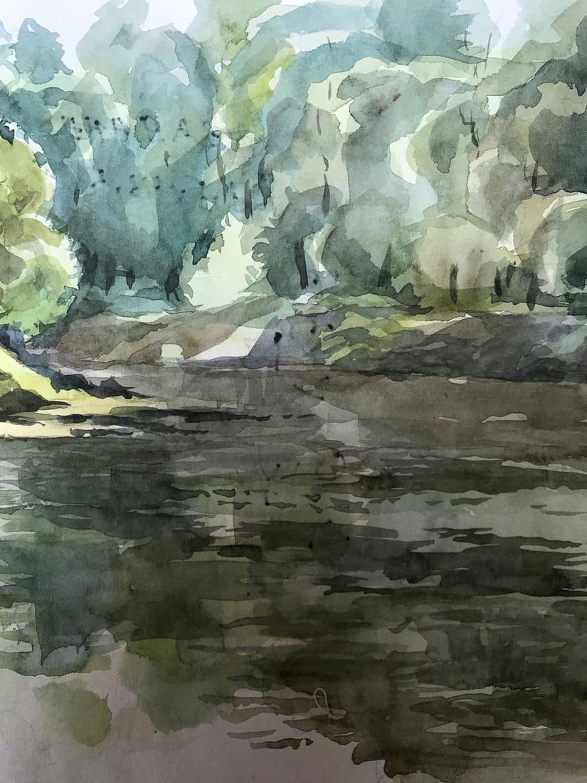 Watercolor painting Lovely day in nature Litvinov Oleg Arkad'yevich - 9