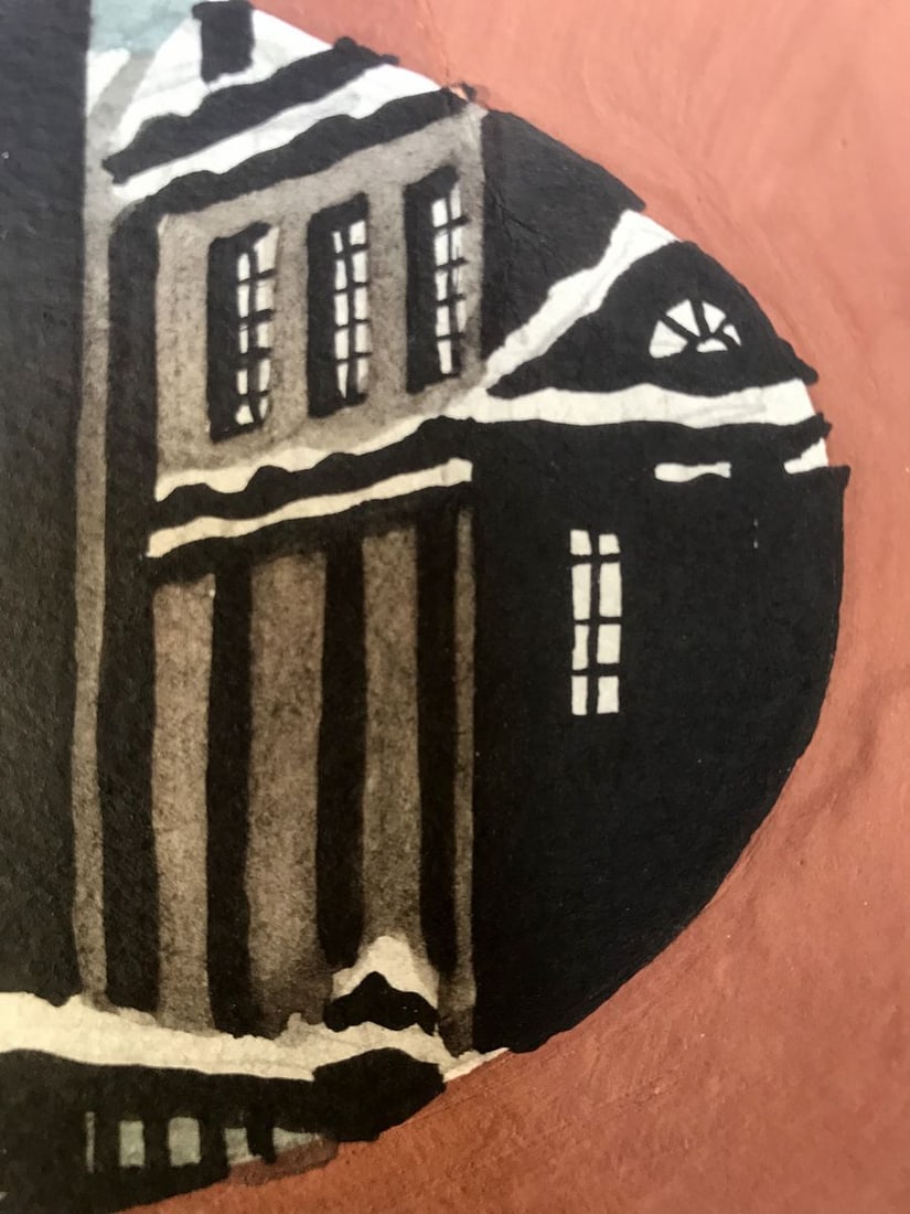 Watercolor painting City overseer Alexander Arkadievich Litvinov - 11