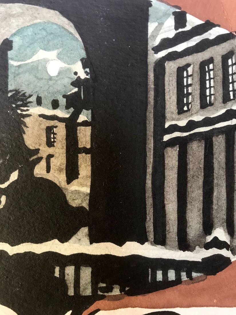 Watercolor painting City overseer Alexander Arkadievich Litvinov - 9