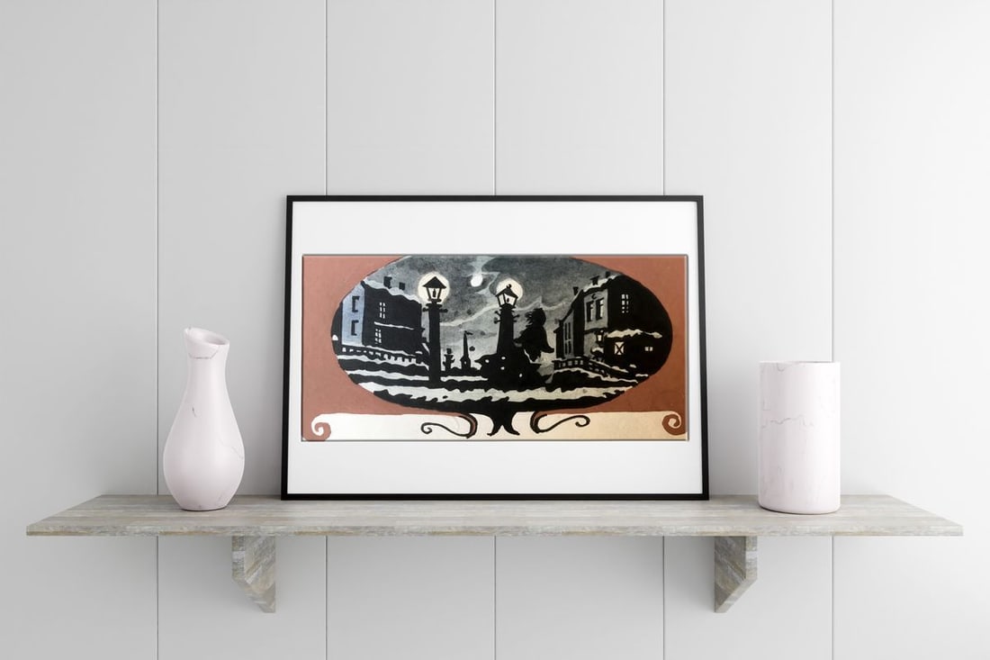 Watercolor painting Bridge walk Alexander Arkadievich Litvinov - 2