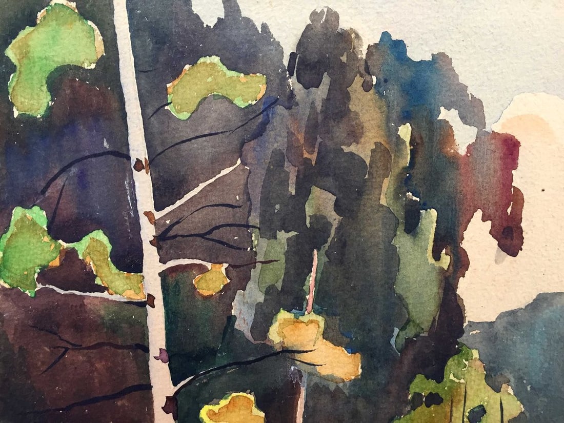 Watercolor painting Trostyanets Zosenko Valery Kuprianovich - 2