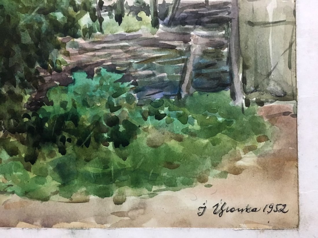 Watercolor painting Grapes near my house Ivan Kirillovich Tsyupka - 3