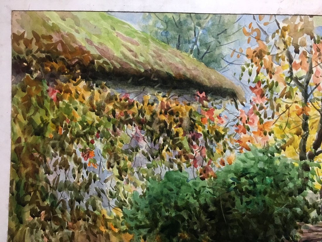 Watercolor painting Grapes near my house Ivan Kirillovich Tsyupka - 5