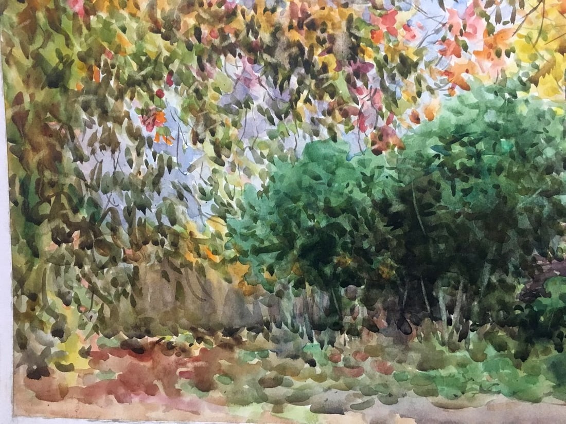 Watercolor painting Grapes near my house Ivan Kirillovich Tsyupka - 6