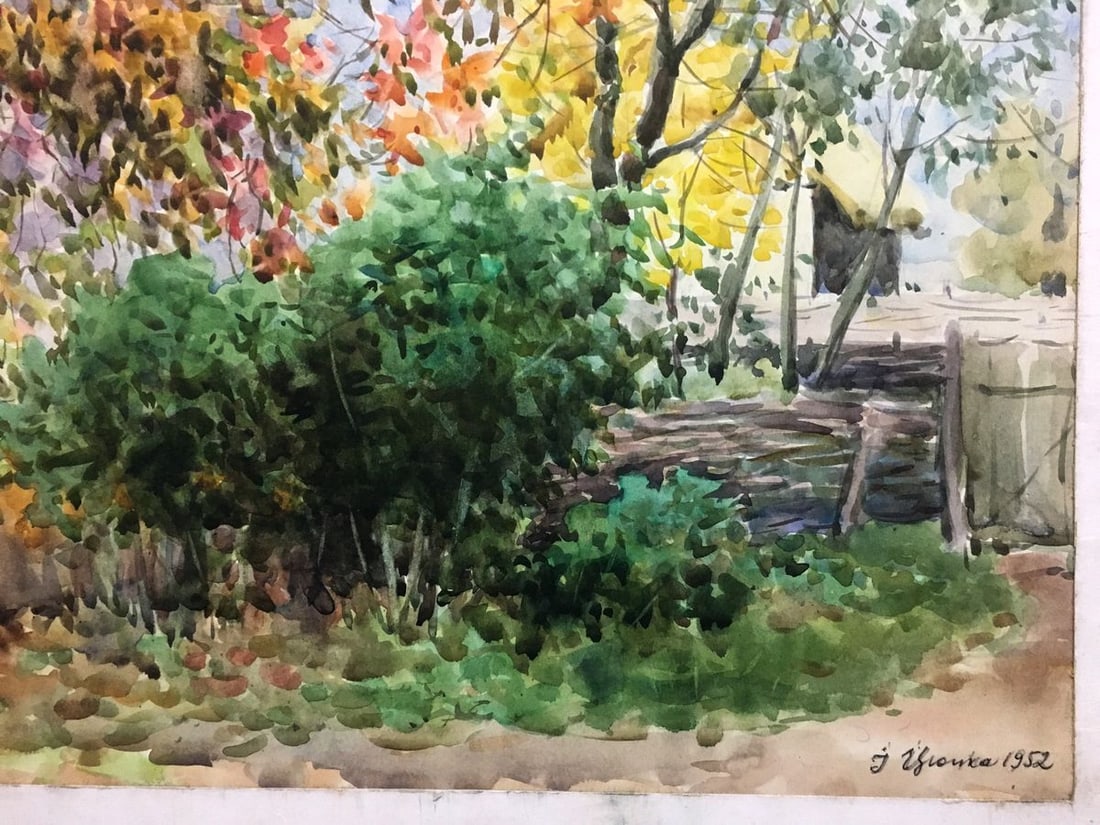 Watercolor painting Grapes near my house Ivan Kirillovich Tsyupka - 8