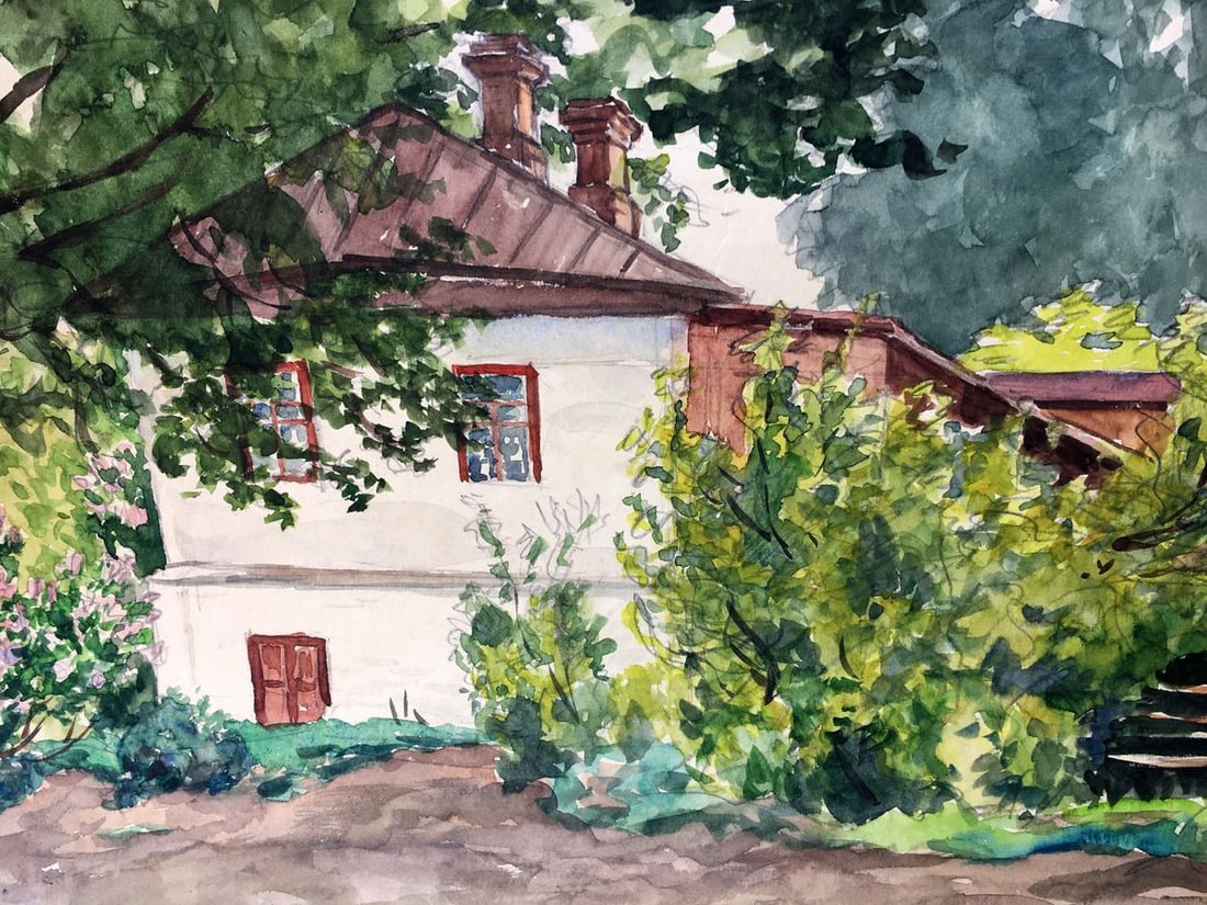 Watercolor painting Summer day - 6