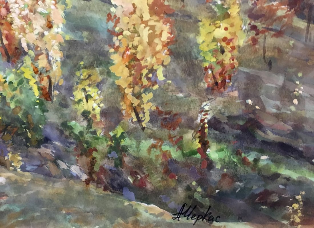 Watercolor painting Forest Glade Cherkas A.G. - 2