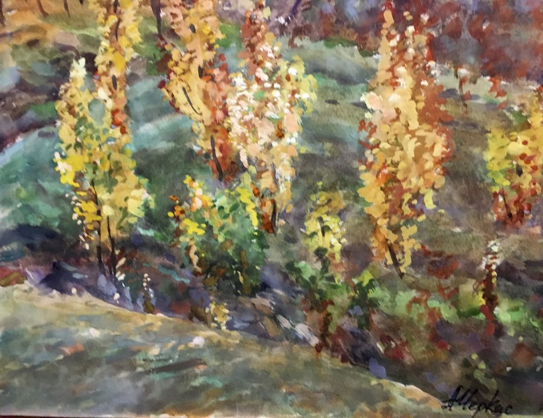 Watercolor painting Forest Glade Cherkas A.G. - 5