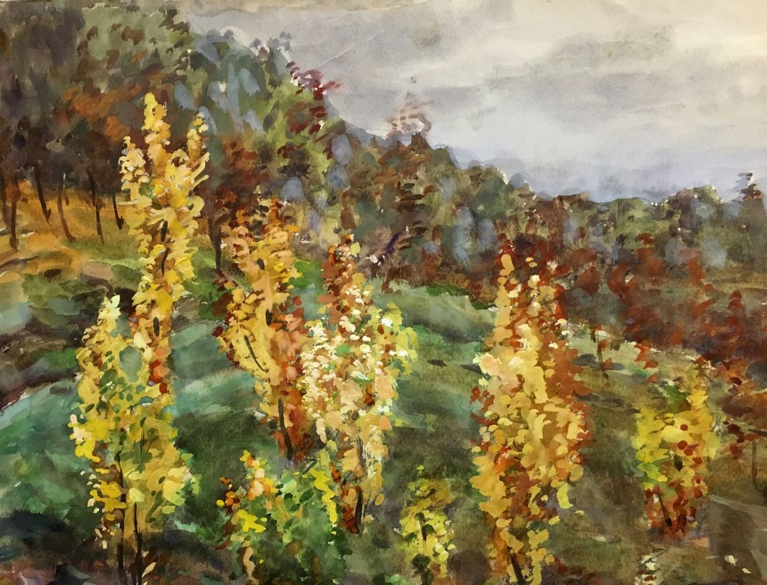 Watercolor painting Forest Glade Cherkas A.G. - 6