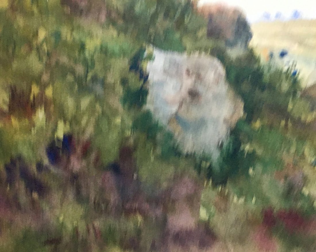 Watercolor painting Mountain landscape Dmitry Lednev - 4