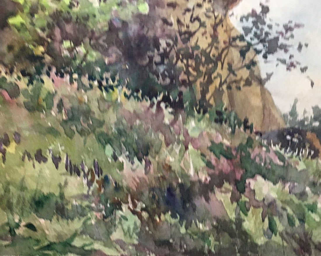 Watercolor painting Cliffs Dmitry Lednev - 5