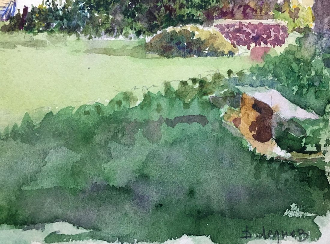 Watercolor painting Motherland Dmitry Lednev - 5